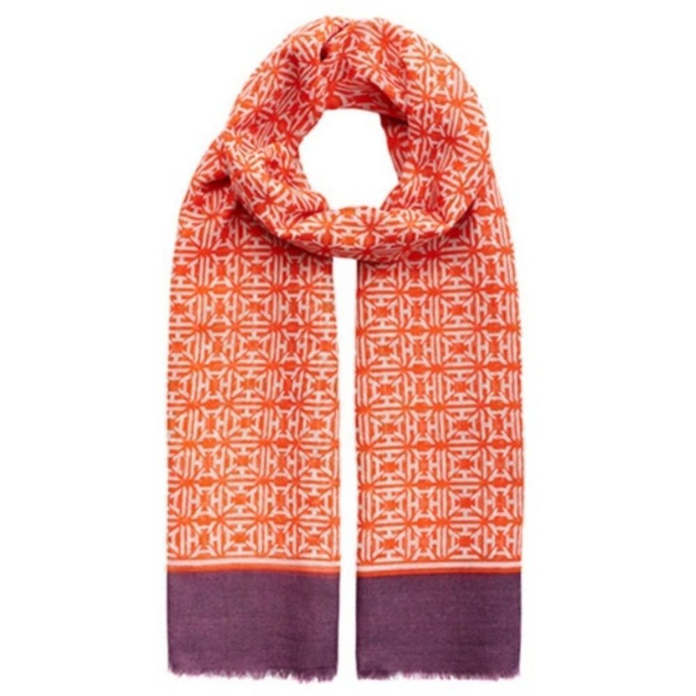 India Hicks Heritage Scarf - Poppy Red